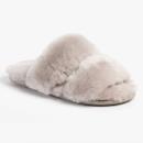 Ladies Poppy Open Toe Sheepskin Slider Dove Extra Image 2 Preview